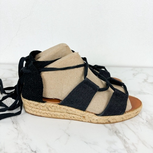 Unisa Women's Black Canvas Gladiator Sandals Sz 7.5 - Picture 3 of 10